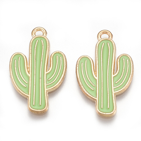 PandaHall Light Gold Plated Alloy Enamel Pendants, Cadmium Free & Lead Free, Cactus, Light Green, 26x15.5x1mm, Hole: 1.4mm Alloy+Enamel...
PandaHall Light Gold Plated Alloy Enamel Pendants, Cadmium Free & Lead Free, Cactus, Light Green, 26x15.5x1mm, Hole: 1.4mm Alloy+Enamel...