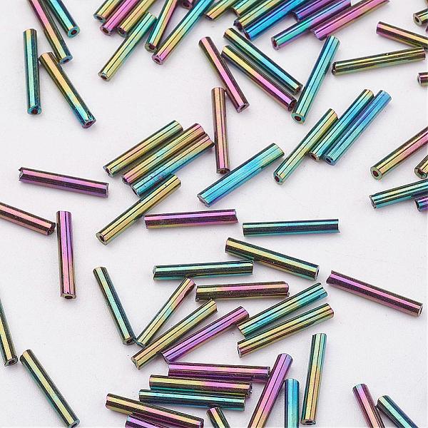 PandaHall Glass Bugle Beads, Iris, Colorful, 9x2mm, Hole: 0.5mm, about 7000pcs/bag Glass
PandaHall Glass Bugle Beads, Iris, Colorful, 9x2mm, Hole: 0.5mm, about 7000pcs/bag Glass