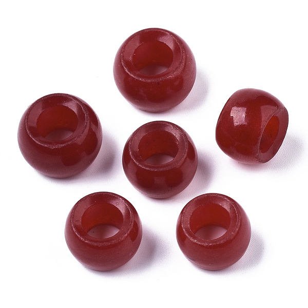 PandaHall Natural White Chalcedony Beads, Large Hole Beads, Dyed, Rondelle, FireBrick, 15~17x10~12mm, Hole: 8mm Chalcedony Rondelle Red
PandaHall Natural White Chalcedony Beads, Large Hole Beads, Dyed, Rondelle, FireBrick, 15~17x10~12mm, Hole: 8mm Chalcedony Rondelle Red