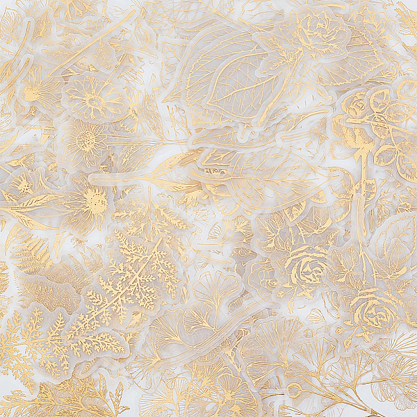 PandaHall Olycraft 5 Bags 5 Styles Translucent Parchment Paper Stickers, Gold Stamping Self-Adhesive Decals for DIY Album Scrapbook, Diary...
PandaHall Olycraft 5 Bags 5 Styles Translucent Parchment Paper Stickers, Gold Stamping Self-Adhesive Decals for DIY Album Scrapbook, Diary...