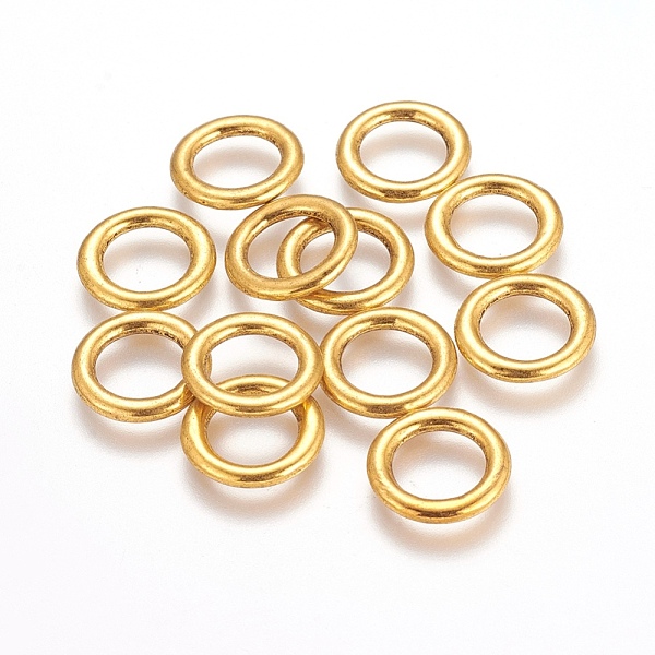 PandaHall Alloy Linking Rings, Lead Free and Cadmium Free, Antique Golden, 14.5mm diameter, 2mm thick, hole: 10mm Alloy Donut
PandaHall Alloy Linking Rings, Lead Free and Cadmium Free, Antique Golden, 14.5mm diameter, 2mm thick, hole: 10mm Alloy Donut