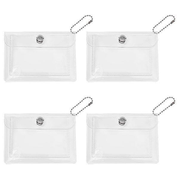 PandaHall Transparent PVC Coin Wallets, Iron Snap Button & Bead Chain Change Purse, Card Holder, Clear, 17.5cm Plastic Clear
PandaHall Transparent PVC Coin Wallets, Iron Snap Button & Bead Chain Change Purse, Card Holder, Clear, 17.5cm Plastic Clear