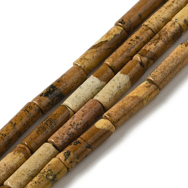 PandaHall Natural Picture Jasper Beads Strands, Column, 13.5~14x4~4.5mm, Hole: 1.2mm, about 28pcs/strand, 15.16''(38.5cm) Picture Jasper...
PandaHall Natural Picture Jasper Beads Strands, Column, 13.5~14x4~4.5mm, Hole: 1.2mm, about 28pcs/strand, 15.16''(38.5cm) Picture Jasper...