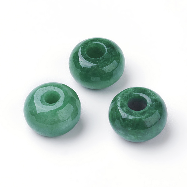 PandaHall Natural Myanmar Jade/Burmese Jade European Beads, Large Hole Beads, Dyed, Rondelle, 15~16x10~11mm, Hole: 4~5mm Myanmar Jade...
PandaHall Natural Myanmar Jade/Burmese Jade European Beads, Large Hole Beads, Dyed, Rondelle, 15~16x10~11mm, Hole: 4~5mm Myanmar Jade...