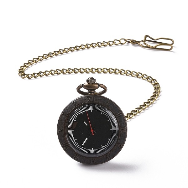 PandaHall Ebony Wood Pocket Watch with Brass Curb Chain and Clips, Roman Numerals Scale Flat Round Electronic Watch for Men, Black...
PandaHall Ebony Wood Pocket Watch with Brass Curb Chain and Clips, Roman Numerals Scale Flat Round Electronic Watch for Men, Black...