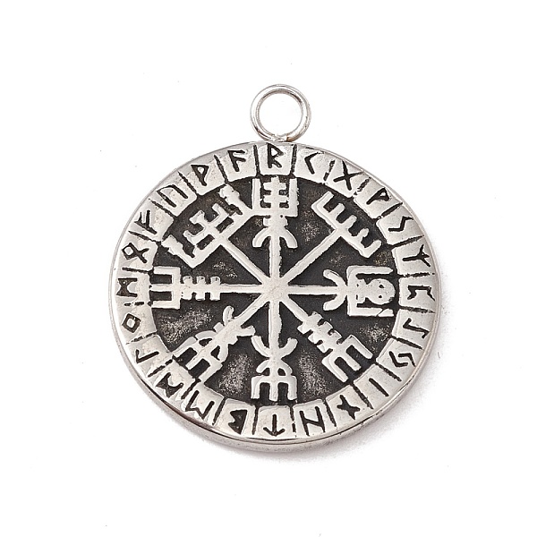 PandaHall 304 Stainless Steel Norse Valknut Rune Pendant, Flat Round, Antique Silver, 22x18.5x1.4mm, Hole: 2mm 304 Stainless Steel Flat...
PandaHall 304 Stainless Steel Norse Valknut Rune Pendant, Flat Round, Antique Silver, 22x18.5x1.4mm, Hole: 2mm 304 Stainless Steel Flat...