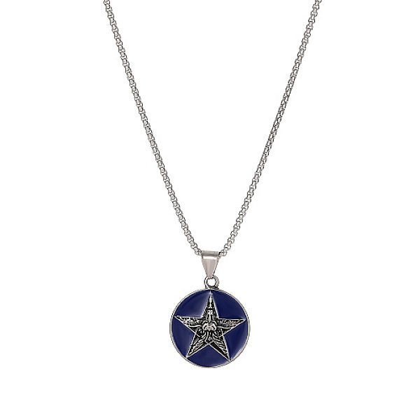 PandaHall Stainless Steel Enamel Pendant Necklaces for Men, Antique Silver, Star, 23.62 inch(60cm), Pendant: 33.4x28.6mm Stainless Steel...
PandaHall Stainless Steel Enamel Pendant Necklaces for Men, Antique Silver, Star, 23.62 inch(60cm), Pendant: 33.4x28.6mm Stainless Steel...