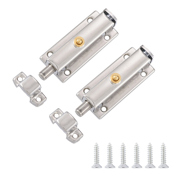 PandaHall 304 Stainless Steel Spring Locks Set, with Screws, Stainless Steel Color, 13.5~82.5x30~31.5x16~21mm, Hole: 3.5~4mm Stainless Steel
PandaHall 304 Stainless Steel Spring Locks Set, with Screws, Stainless Steel Color, 13.5~82.5x30~31.5x16~21mm, Hole: 3.5~4mm Stainless Steel