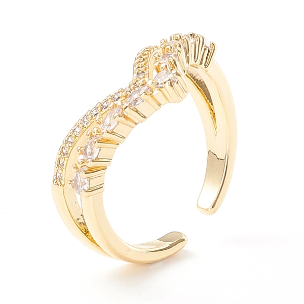 PandaHall Clear Cubic Zirconia Crown Cuff Ring, Exquisite Brass Open Ring for Women, Cadmium Free & Lead Free, Real 18K Gold Plated, US Size...
PandaHall Clear Cubic Zirconia Crown Cuff Ring, Exquisite Brass Open Ring for Women, Cadmium Free & Lead Free, Real 18K Gold Plated, US Size...