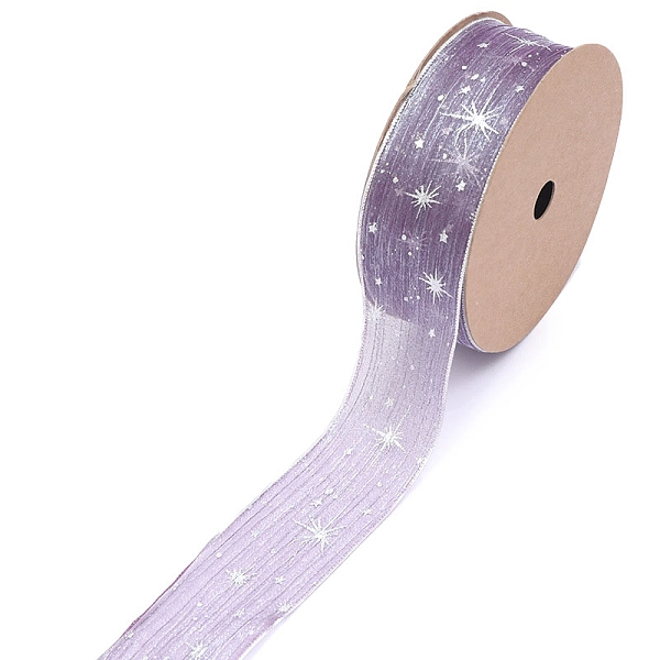 PandaHall 20 Yards Silver Stamping Star Organza Ribbons, Garment Accessories, Gift Packaging, Medium Purple, 1 inch(25mm), 20 Yards/Roll...
PandaHall 20 Yards Silver Stamping Star Organza Ribbons, Garment Accessories, Gift Packaging, Medium Purple, 1 inch(25mm), 20 Yards/Roll...
