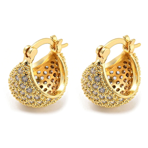 PandaHall Brass Micro Pave Clear Cubic Zirconia Dome Hoop Earrings, Long-Lasting Plated, Cadmium Free & Lead Free, Real 18K Gold Plated...
PandaHall Brass Micro Pave Clear Cubic Zirconia Dome Hoop Earrings, Long-Lasting Plated, Cadmium Free & Lead Free, Real 18K Gold Plated...