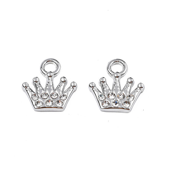 PandaHall 304 Stainless Steel Charms, with Crystal Rhinestone, Crown, Stainless Steel Color, 11.5x11x2mm, Hole: 2mm Stainless..., Clear
PandaHall 304 Stainless Steel Charms, with Crystal Rhinestone, Crown, Stainless Steel Color, 11.5x11x2mm, Hole: 2mm Stainless..., Clear