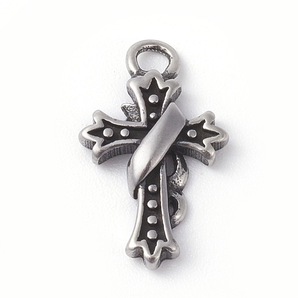 PandaHall 316 Surgical Stainless Steel Pendants, Cross, Antique Silver, 10.5x17.5x3mm, Hole: 2.2mm 316 Surgical Stainless Steel Cross
PandaHall 316 Surgical Stainless Steel Pendants, Cross, Antique Silver, 10.5x17.5x3mm, Hole: 2.2mm 316 Surgical Stainless Steel Cross