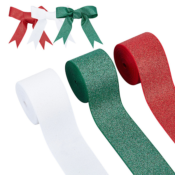 PandaHall ARRICRAFT 3 Rolls 3 Colors Sparkle Polyester Grosgrain Ribbons, with Glitter Powder, Flat, Mixed Color, 1-1/2 inch(38mm), about..., Multicolor
PandaHall ARRICRAFT 3 Rolls 3 Colors Sparkle Polyester Grosgrain Ribbons, with Glitter Powder, Flat, Mixed Color, 1-1/2 inch(38mm), about..., Multicolor