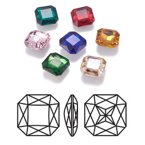 PandaHall Pointed Back K9 Glass Rhinestone Cabochons, Faceted, Back Plated, Square, Mixed Color, 18x18x6mm Glass Rhinestone Square..., Multicolor
PandaHall Pointed Back K9 Glass Rhinestone Cabochons, Faceted, Back Plated, Square, Mixed Color, 18x18x6mm Glass Rhinestone Square..., Multicolor