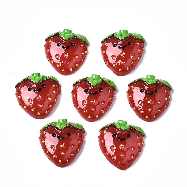 PandaHall Spray Painted Resin Cabochons, Strawberry with Smile, Red, 26~27x24.5x7~8mm Resin Fruit Red
PandaHall Spray Painted Resin Cabochons, Strawberry with Smile, Red, 26~27x24.5x7~8mm Resin Fruit Red