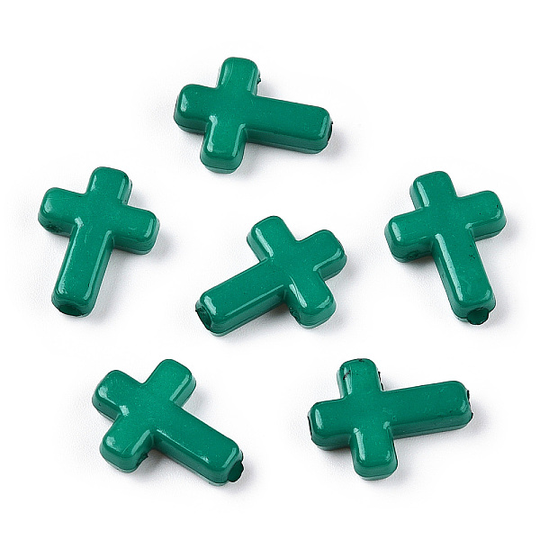 PandaHall Opaque Acrylic Beads, Cross, Sea Green, 16x12x4.5mm, about 1230pcs/500g Acrylic Cross
PandaHall Opaque Acrylic Beads, Cross, Sea Green, 16x12x4.5mm, about 1230pcs/500g Acrylic Cross