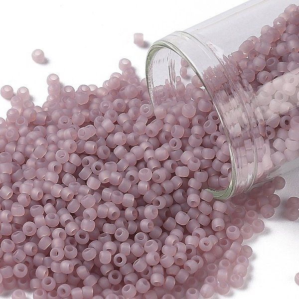 PandaHall TOHO Round Seed Beads, Japanese Seed Beads, Frosted, (151F) Ceylon Frost Grape Mist, 11/0, 2.2mm, Hole: 0.8mm, about 5555pcs/50g..., Purple
PandaHall TOHO Round Seed Beads, Japanese Seed Beads, Frosted, (151F) Ceylon Frost Grape Mist, 11/0, 2.2mm, Hole: 0.8mm, about 5555pcs/50g..., Purple