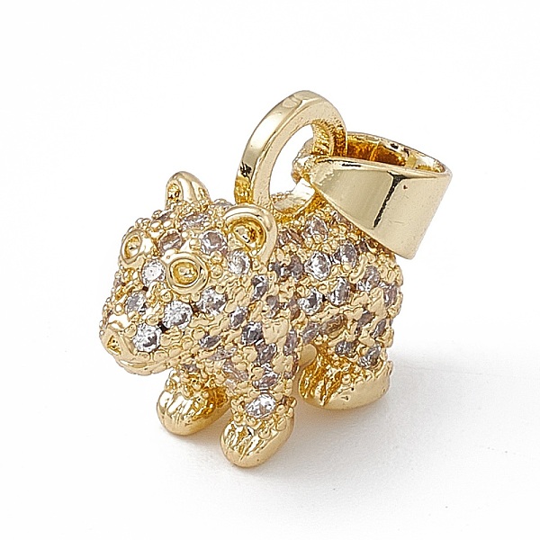PandaHall Rack Plating Brass Micro Pave Cubic Zirconia Charms, Cadmium Free & Lead Free, Long-Lasting Plated, 3D Dog Charm, Real 18K Gold..., Clear
PandaHall Rack Plating Brass Micro Pave Cubic Zirconia Charms, Cadmium Free & Lead Free, Long-Lasting Plated, 3D Dog Charm, Real 18K Gold..., Clear