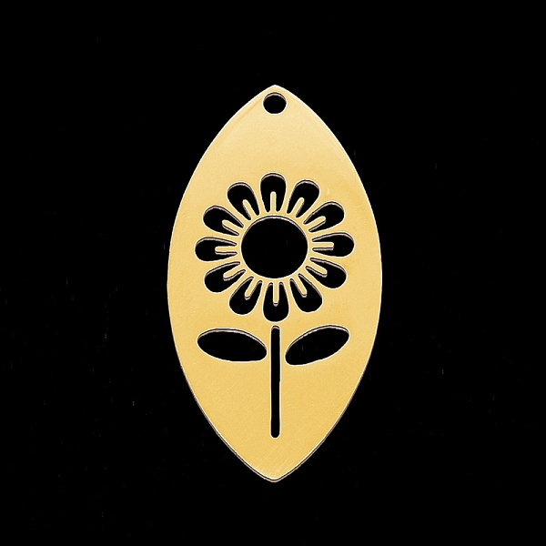 PandaHall 201 Stainless Steel Pendants, Laser Cut, Hollow, Horse Eye with Flower, Golden, 30.5x15.5x1mm, Hole: 1.6mm 201 Stainless Steel...
PandaHall 201 Stainless Steel Pendants, Laser Cut, Hollow, Horse Eye with Flower, Golden, 30.5x15.5x1mm, Hole: 1.6mm 201 Stainless Steel...