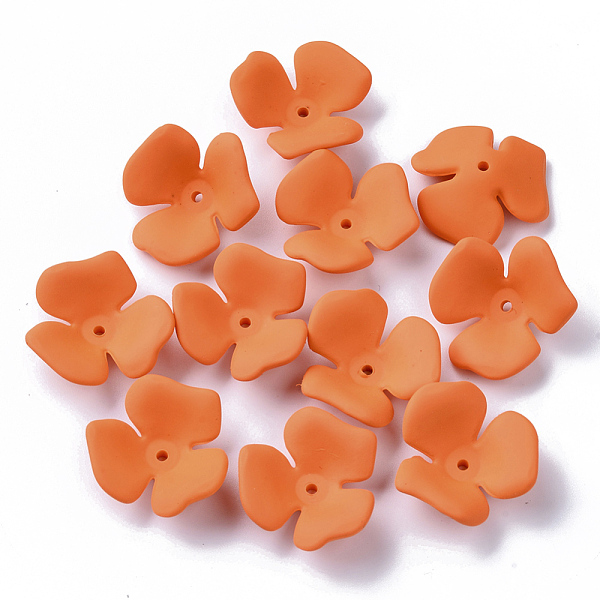 PandaHall 3-Petal Spray Painted Acrylic Bead Caps, Rubberized Style, Flower, Dark Orange, 23x20~22x7mm, Hole: 1.6mm Acrylic Orange
PandaHall 3-Petal Spray Painted Acrylic Bead Caps, Rubberized Style, Flower, Dark Orange, 23x20~22x7mm, Hole: 1.6mm Acrylic Orange