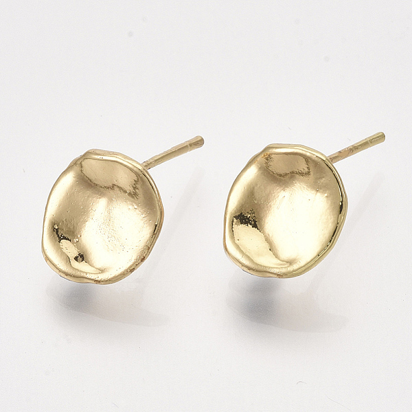 PandaHall Brass Stud Earring Findings, with Loop, Flat Round, Real 18K Gold Plated, 11.5x10mm, Hole: 1.2mm, Pin: 0.8mm Brass Flat Round
PandaHall Brass Stud Earring Findings, with Loop, Flat Round, Real 18K Gold Plated, 11.5x10mm, Hole: 1.2mm, Pin: 0.8mm Brass Flat Round
