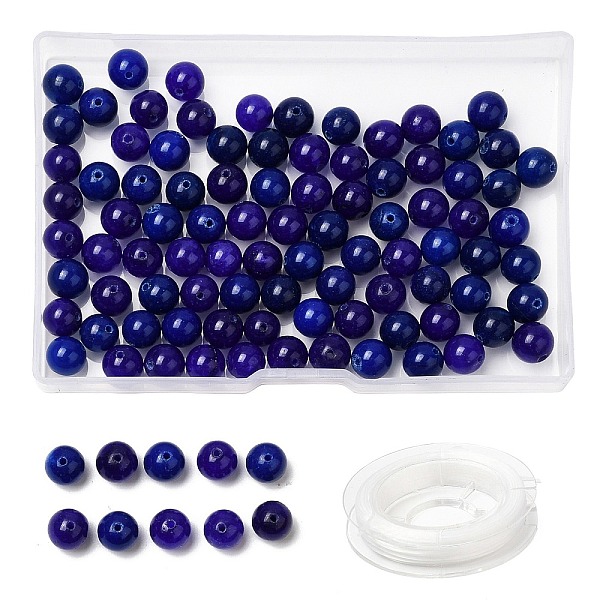 PandaHall 100Pcs Natural White Jade Beads, Round, Dyed, with Strong Stretchy Beading Elastic Thread, Flat Crystal Jewelry String for Jewelry...
PandaHall 100Pcs Natural White Jade Beads, Round, Dyed, with Strong Stretchy Beading Elastic Thread, Flat Crystal Jewelry String for Jewelry...