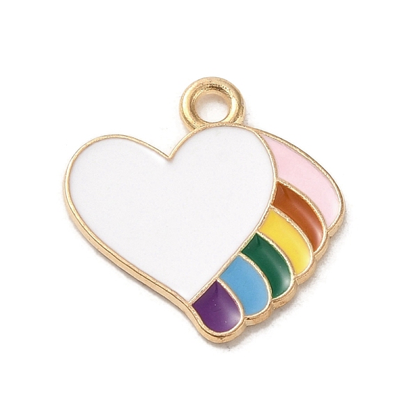 PandaHall Alloy Enamel Pendants, Light Gold, Heart Charm, White, 18x18x1mm, Hole: 2mm Alloy+Enamel Heart White
PandaHall Alloy Enamel Pendants, Light Gold, Heart Charm, White, 18x18x1mm, Hole: 2mm Alloy+Enamel Heart White