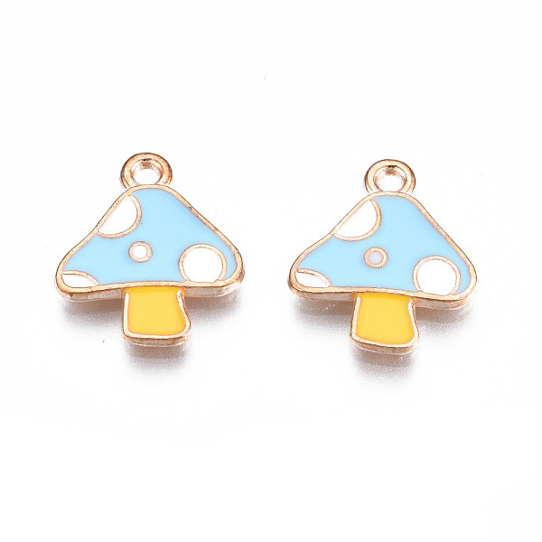 PandaHall Autumn Theme Alloy Enamel Charms, Cadmium Free & Lead Free, Mushroom, Light Sky Blue, 15x13x1.5mm, Hole: 1.5mm Alloy+Enamel...
PandaHall Autumn Theme Alloy Enamel Charms, Cadmium Free & Lead Free, Mushroom, Light Sky Blue, 15x13x1.5mm, Hole: 1.5mm Alloy+Enamel...