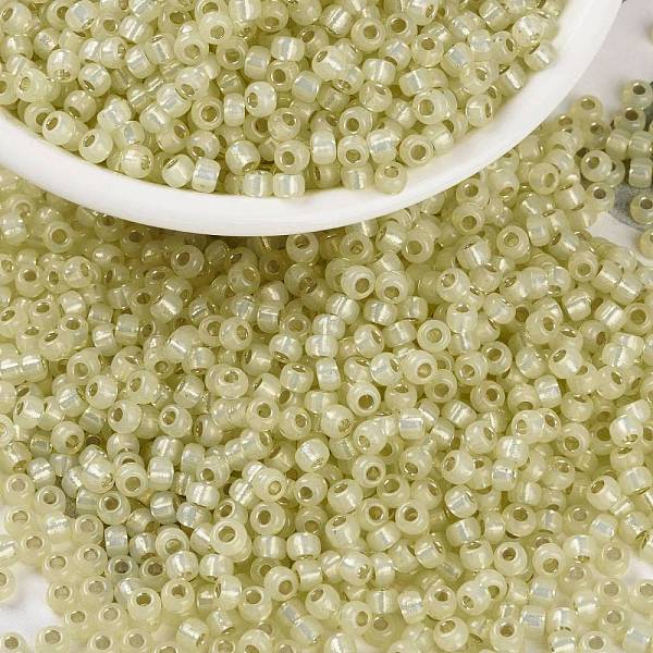 PandaHall MIYUKI Round Rocailles Beads, Japanese Seed Beads, 8/0, (RR554) Dyed Light Daffodil Silverlined Alabaster, 3mm, Hole: 1mm, about..., Yellow
PandaHall MIYUKI Round Rocailles Beads, Japanese Seed Beads, 8/0, (RR554) Dyed Light Daffodil Silverlined Alabaster, 3mm, Hole: 1mm, about..., Yellow