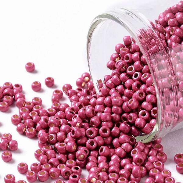 PandaHall TOHO Round Seed Beads, Japanese Seed Beads, (PF563F) PermaFinish Hot Pink Metallic Matte, 11/0, 2.2mm, Hole: 0.8mm, about...
PandaHall TOHO Round Seed Beads, Japanese Seed Beads, (PF563F) PermaFinish Hot Pink Metallic Matte, 11/0, 2.2mm, Hole: 0.8mm, about...
