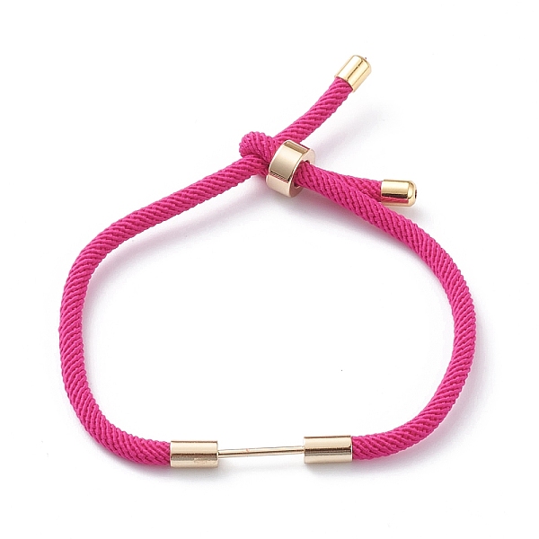 PandaHall Braided Nylon Cord Bracelet Making, with Brass Findings, Violet, 9-1/2 inch(24cm), Link: 30x4mm Nylon Purple
PandaHall Braided Nylon Cord Bracelet Making, with Brass Findings, Violet, 9-1/2 inch(24cm), Link: 30x4mm Nylon Purple