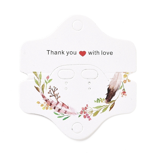 PandaHall Paper Jewelry Earring Display Cards, Earring Necklace Holder Cards, Hexagon, Floral Pattern, 5x7.95x0.4cm, Hole: 7mm and 11x6mm...
PandaHall Paper Jewelry Earring Display Cards, Earring Necklace Holder Cards, Hexagon, Floral Pattern, 5x7.95x0.4cm, Hole: 7mm and 11x6mm...