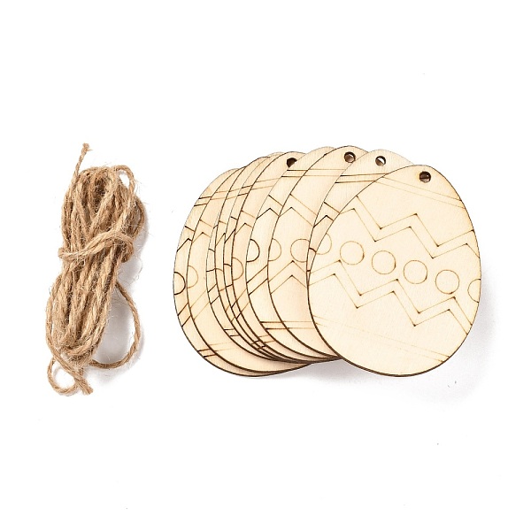 PandaHall DIY Crafts Easter Egg Shape Cutouts Pendants, with Hemp Rope, Wave Pattern, 74~84x58~68x2~2.5, Hole: 2.5~3mm, 10pcs/bag Wood..., Orange
PandaHall DIY Crafts Easter Egg Shape Cutouts Pendants, with Hemp Rope, Wave Pattern, 74~84x58~68x2~2.5, Hole: 2.5~3mm, 10pcs/bag Wood..., Orange