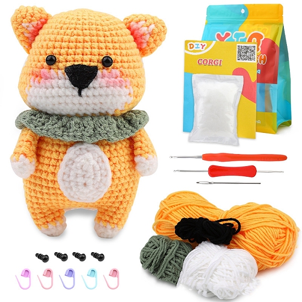 PandaHall DIY Animals Crochet Kits for Beginners, including Polyester Yarn, Fiberfill, Crochet Needle, Yarn Needle, Support Wire, Stitch..., Multicolor
PandaHall DIY Animals Crochet Kits for Beginners, including Polyester Yarn, Fiberfill, Crochet Needle, Yarn Needle, Support Wire, Stitch..., Multicolor