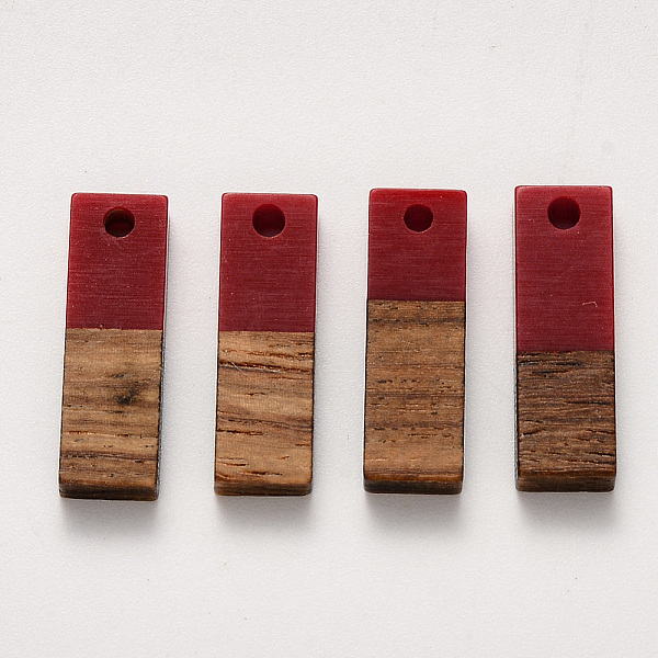 PandaHall Resin & Walnut Wood Pendants, Rectangle, FireBrick, 20x6.5x3mm, Hole: 1.8mm Resin+Wood Rectangle Red
PandaHall Resin & Walnut Wood Pendants, Rectangle, FireBrick, 20x6.5x3mm, Hole: 1.8mm Resin+Wood Rectangle Red