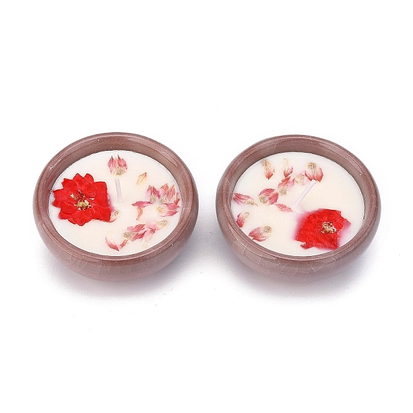 PandaHall SaddleBrown Porcelain Candles, Bowl Shaped Smokeless Decorations, with Dryed Flowers, the Box only for Protection, No Supply Again..., Red
PandaHall SaddleBrown Porcelain Candles, Bowl Shaped Smokeless Decorations, with Dryed Flowers, the Box only for Protection, No Supply Again..., Red