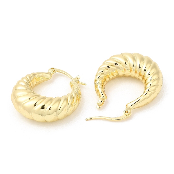 PandaHall Brass Croissant Hoop Earrings for Women, Real 16K Gold Plated, 29x25x9mm Brass
PandaHall Brass Croissant Hoop Earrings for Women, Real 16K Gold Plated, 29x25x9mm Brass