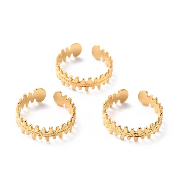 PandaHall Ion Plating(IP) 304 Stainless Steel Finger Rings, Cuff Rings, Long-Lasting Plated, Fish Bone, Golden, US Size 6 3/4(17.1mm), 6mm...
PandaHall Ion Plating(IP) 304 Stainless Steel Finger Rings, Cuff Rings, Long-Lasting Plated, Fish Bone, Golden, US Size 6 3/4(17.1mm), 6mm...