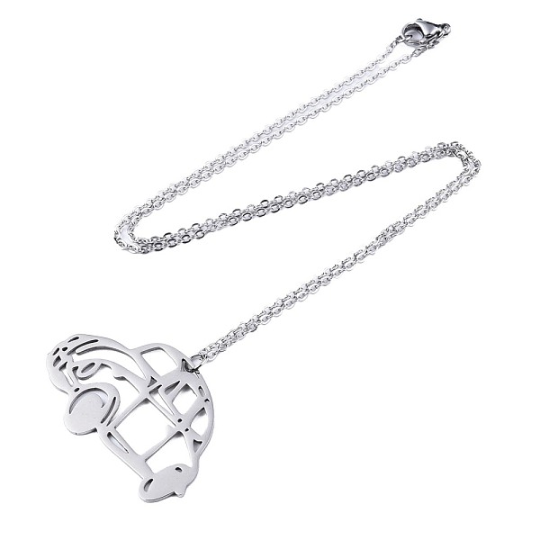 PandaHall 201 Stainless Steel Car Pendant Necklace with Cable Chains for Men Women, Stainless Steel Color, 17.5 inch~17.9 inch(44.5~45.5cm)...
PandaHall 201 Stainless Steel Car Pendant Necklace with Cable Chains for Men Women, Stainless Steel Color, 17.5 inch~17.9 inch(44.5~45.5cm)...