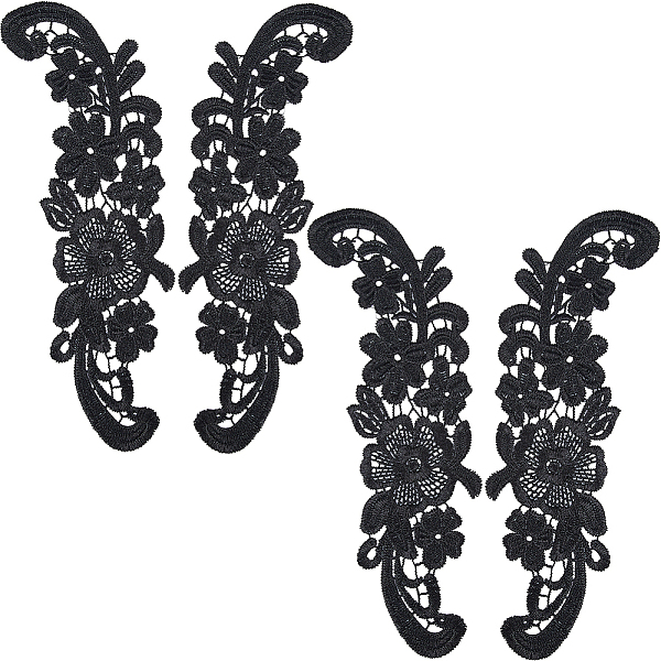 PandaHall GORGECRAFT 2 Pairs Flowers Patches Garment Applique Embroidery Roses Boho Sew on Trim Patch DIY Wedding Dress Sewing Lace Neckline..., Black
PandaHall GORGECRAFT 2 Pairs Flowers Patches Garment Applique Embroidery Roses Boho Sew on Trim Patch DIY Wedding Dress Sewing Lace Neckline..., Black
