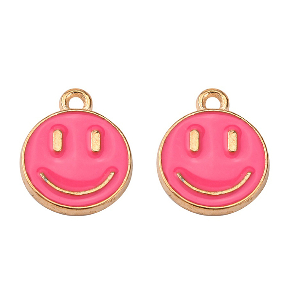 PandaHall Alloy Enamel Charms, Cadmium Free & Lead Free, Smiling Face, Light Gold, Hot Pink, 14.5x12x1.5mm, Hole: 1.5mm Alloy+Enamel Flat...
PandaHall Alloy Enamel Charms, Cadmium Free & Lead Free, Smiling Face, Light Gold, Hot Pink, 14.5x12x1.5mm, Hole: 1.5mm Alloy+Enamel Flat...