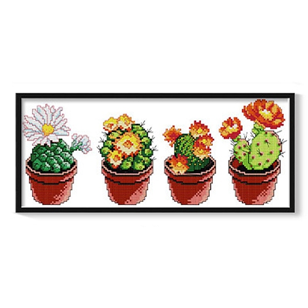 PandaHall Cactus Pattern DIY Cross Stitch Beginner Kits, Stamped Cross Stitch Kit, Including 14CT Printed Cotton Fabric, Embroidery Thread &..., Multicolor
PandaHall Cactus Pattern DIY Cross Stitch Beginner Kits, Stamped Cross Stitch Kit, Including 14CT Printed Cotton Fabric, Embroidery Thread &..., Multicolor