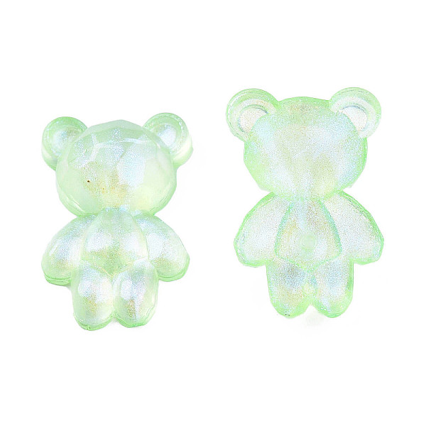 PandaHall Transparent Acrylic Cabochons, Half Hole, Glitter Beads, Bear, Light Green, 25x16.5x7mm, Half Hole: 1.2mm Acrylic Bear
PandaHall Transparent Acrylic Cabochons, Half Hole, Glitter Beads, Bear, Light Green, 25x16.5x7mm, Half Hole: 1.2mm Acrylic Bear