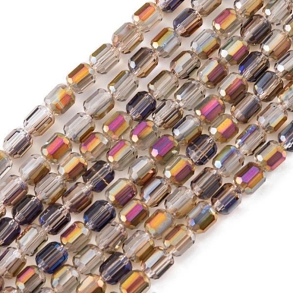 PandaHall Electroplate Glass Beads Strands, Faceted, AB Color, Column, Colorful, 4x5~6mm, Hole: 1mm, about 80pcs/strand, 18.11''(46cm) Glass...
PandaHall Electroplate Glass Beads Strands, Faceted, AB Color, Column, Colorful, 4x5~6mm, Hole: 1mm, about 80pcs/strand, 18.11''(46cm) Glass...