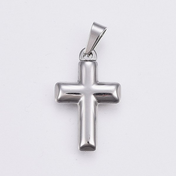 PandaHall 304 Stainless Steel Pendants, Cross, Stainless Steel Color, 21.5x13.5x2.5mm, Hole: 6x3mm 304 Stainless Steel Cross
PandaHall 304 Stainless Steel Pendants, Cross, Stainless Steel Color, 21.5x13.5x2.5mm, Hole: 6x3mm 304 Stainless Steel Cross