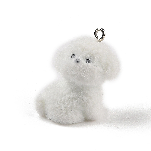 PandaHall Flocking Resin Cute Puppy Pendants, Dog Charms with Platinum Plated Iron Loops, White, 31x18x24mm, Hole: 2.5mm Iron+Resin Dog...
PandaHall Flocking Resin Cute Puppy Pendants, Dog Charms with Platinum Plated Iron Loops, White, 31x18x24mm, Hole: 2.5mm Iron+Resin Dog...