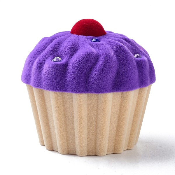 PandaHall Velvet Ring Boxes, with Plastic and Rhinestone, Cupcake, Indigo, 6x5.75cm Velvet Others Purple
PandaHall Velvet Ring Boxes, with Plastic and Rhinestone, Cupcake, Indigo, 6x5.75cm Velvet Others Purple