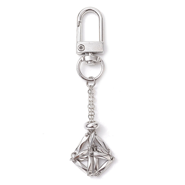 PandaHall 304 Stainless Steel Empty Stone Holder Chain Pouch Pendant Decorations, with Alloy Swivel Clasps, Stainless Steel Color, 79mm 304...
PandaHall 304 Stainless Steel Empty Stone Holder Chain Pouch Pendant Decorations, with Alloy Swivel Clasps, Stainless Steel Color, 79mm 304...