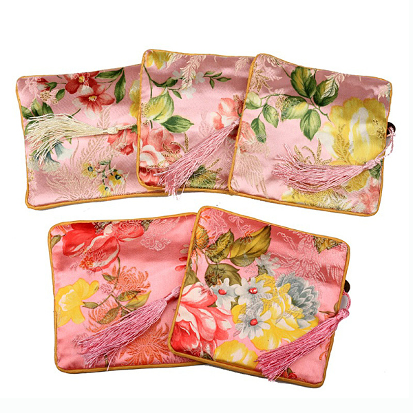PandaHall Retro Square Cloth Zipper Pouches, with Tassel and Flower Pattern, Pink, 11.5x11.5cm Cloth Flower Pink
PandaHall Retro Square Cloth Zipper Pouches, with Tassel and Flower Pattern, Pink, 11.5x11.5cm Cloth Flower Pink